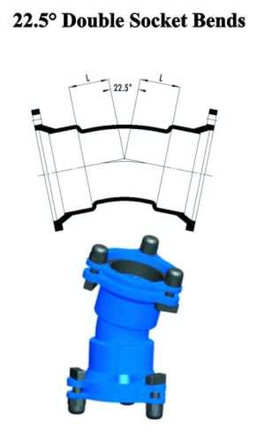 22,5&deg;-Doppelmuffenb&ouml;gen