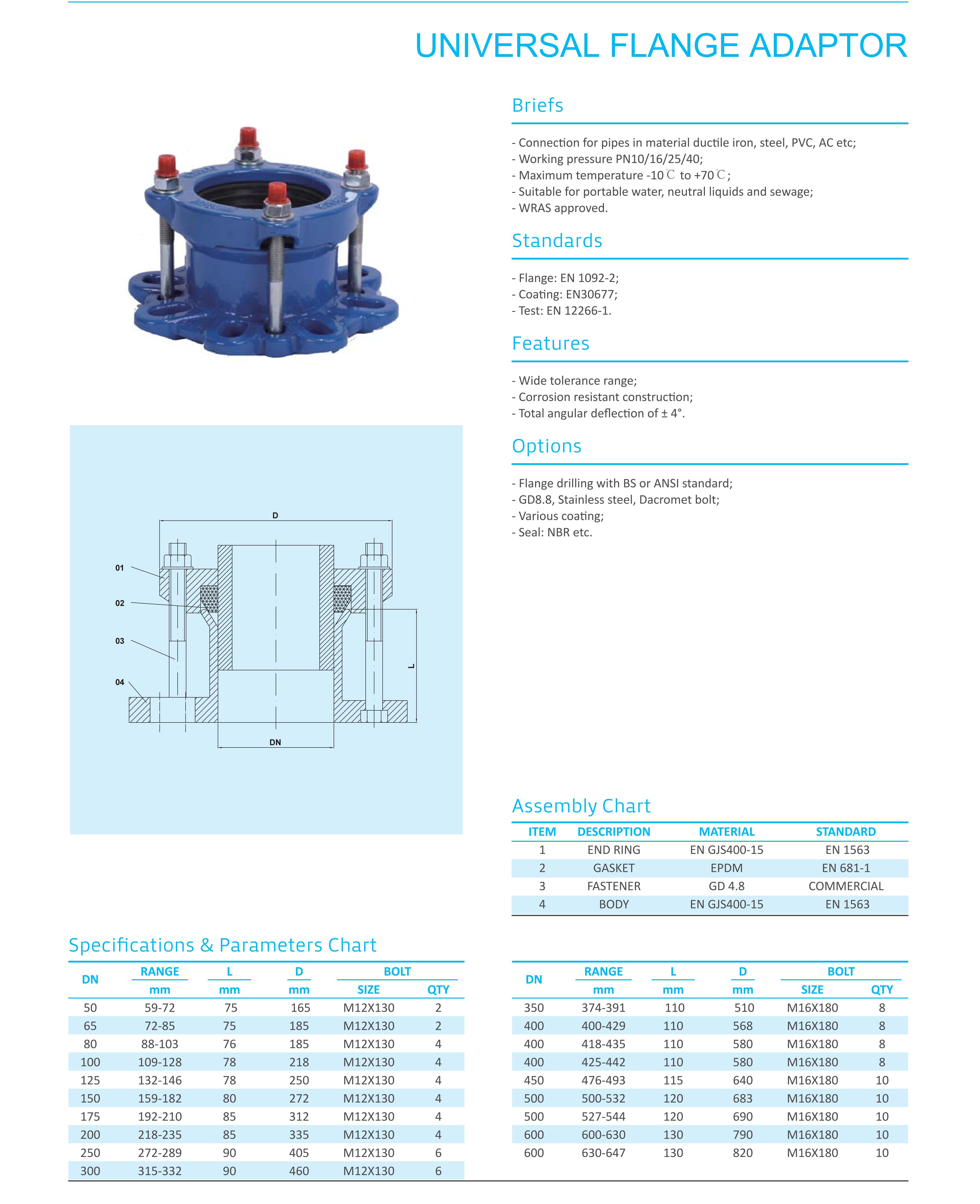 UNIVERSAL-FLANSCHADAPTER