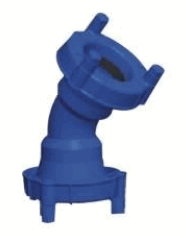 Doppelte EX-Buchse, 45-Grad-Biegung