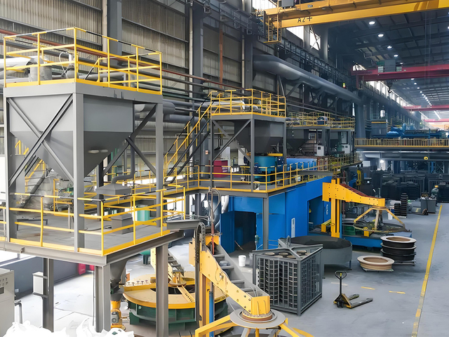 Produktionslinie f&uuml;r duktile Gussrohre