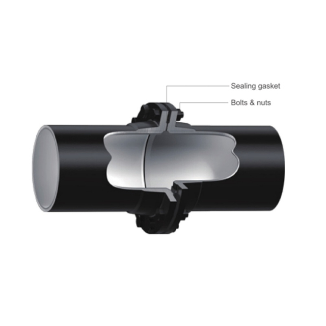 Geflanschtes duktiles Eisenrohr