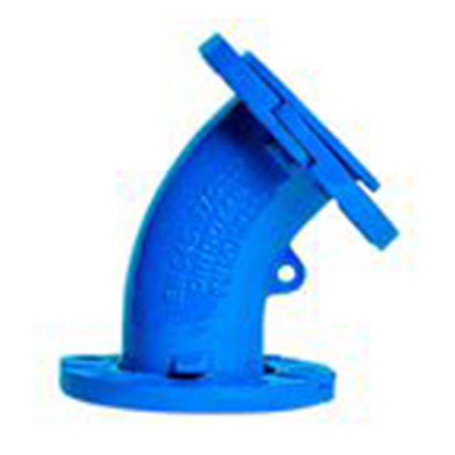 Doppelter loser Flansch, 45&deg;-Bogen