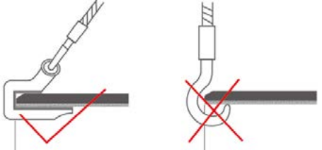Gepolsterte Haken f&uuml;r Rohre aus duktilem Gusseisen